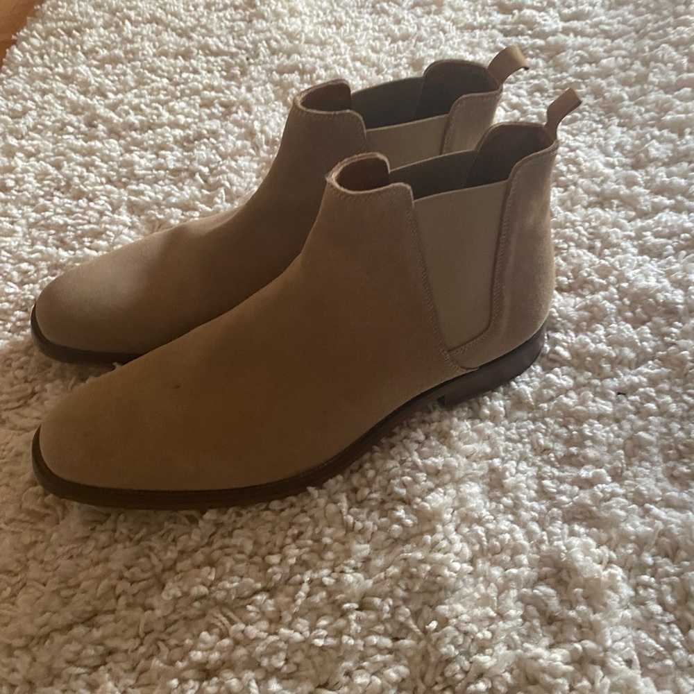 Aldo Men's Tan Suede Chelsea Boots